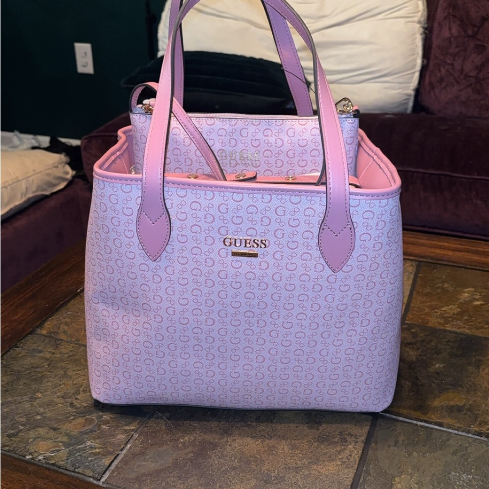 GUESS Pink Tote Bag